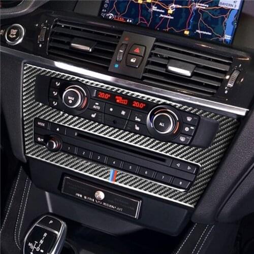 CD Panel Control Frame Cover Trim Sticker for BMW F25 X3 2011-2017 F26 X4 2014-2017 Stylish Interior Decoration Car Accessories