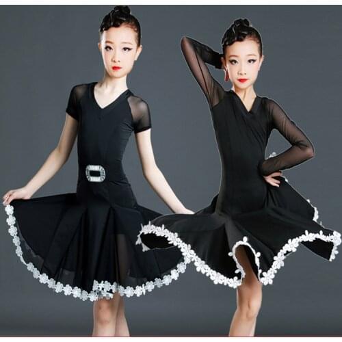 Latin dance practice clothes female children summer new style childrens professional competition training dance costume dress