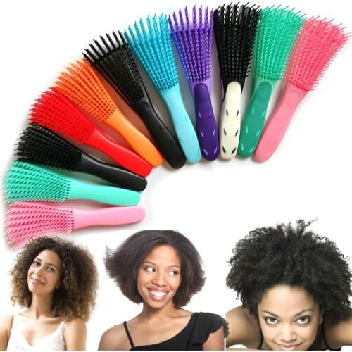 Detangling Plastic Hair Brush Scalp Massage Detangler Wet Curly Comb Women Health Care Reduce Fatigue Hairbrush Styling Tools