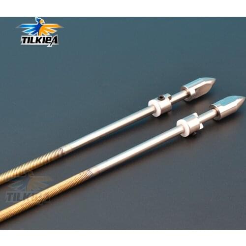 Rc Boat 4mm Left/Right Flexible Shaft 4mm Prop Shaft 350mm/400mm Flex Cable Nut Drive Dog for Gas Nitro Boat