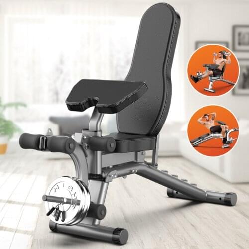 Dumbbell Bench Sit-ups Exercise Equipment Household Multi-function Fitness Supine Chair