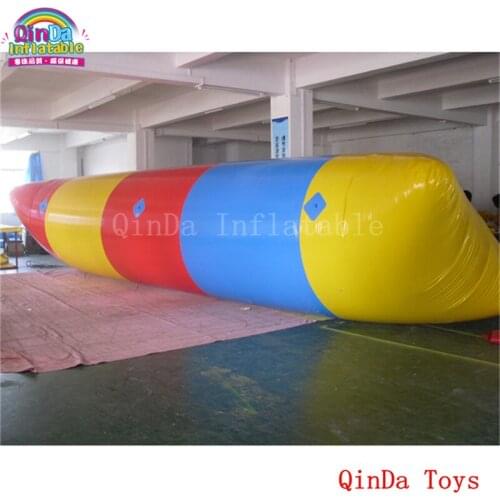 Foldable floating blob inflatable air bag with free pump,0.9mm pvc inflatable water pillow for jumping