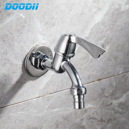 Zinc Alloy Kitchen Faucet G1/2 Garden Faucets for Fast Washing Machine Single Spout Tap DOODII