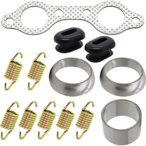 13 Piece Exhaust Muffler Pipe Gasket Spring Kit For Polaris ATV Ranger RZR 800 EFI 2008 2009 2010