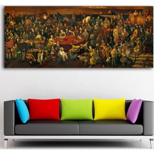 Famous Paintings 108 Great People Celebrities in history Canvas Prints For Living Room Decor Wall Art Poster