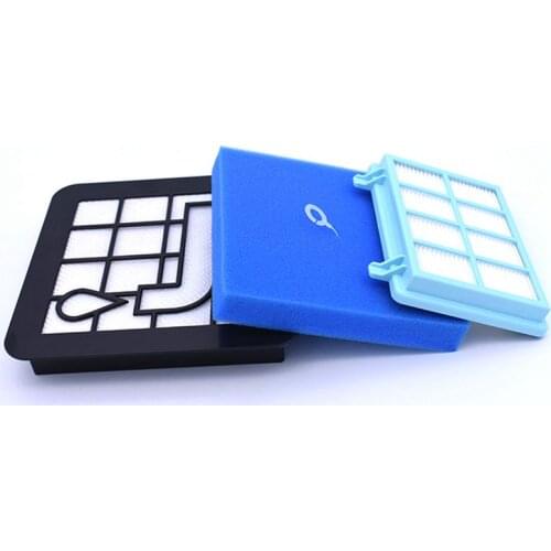 1 Set Washable Motor Foam Filter kit For Philips Power Pro Compact FC9331/09 FC9332/09 FC8010/01 Vacuum Cleaner Parts