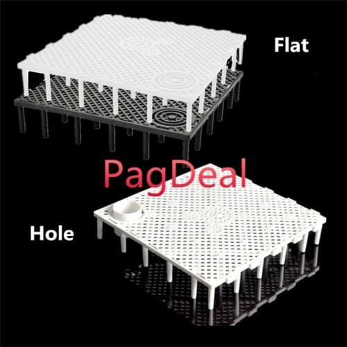 10pcs Fish Tank Under Gravel Filter Board Aquarium Filtration Enhance System Bottom Plate Oxygen-increasing Water Cleaning