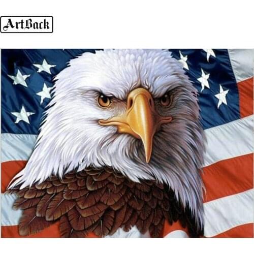 5d diamond painting eagle american flag icon full square diamond mosaic kit new arrival diamond embroidery 3d wall sticker