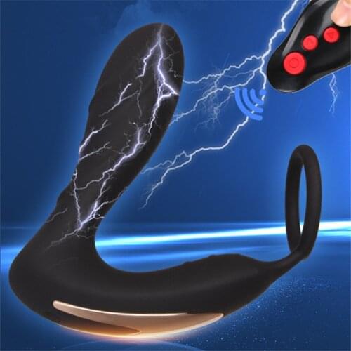 Wireless Anal Butt Plug Vibrator Tickling Prostate Massager For Men Masturbator Vibrating Cock Ring Adult Erotica Sex Toys 18