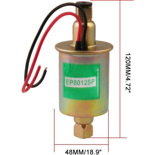 12v Automotive Electronic Fuel Pump 5-9 Psi Diesel Pump E8012S, EP12S, FD0002
