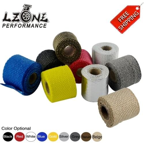 FREE SHIPPING - 2"x 1M Performance Exhaust Tape Manifold Downpipe Insulating Heat Wrap JR1901