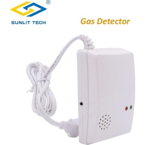 Wireless Combustible Gas Sensor House Kitchen Fire Gas Detector Detects LPG LNG Leakage for GSM PSTN Alarm System