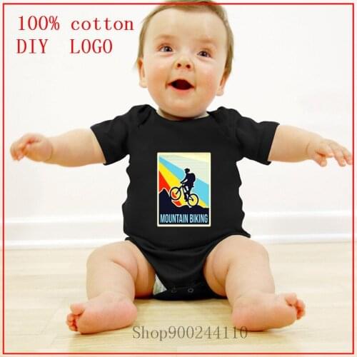 Mountain biking t shirt Vintage Style 2020 Funny Infant Bodysuit Baby Boys Girls Jumpsuit Infants Lovely Cartoon Clothes