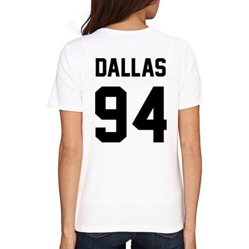 DALLAS 94 Letter Printing T Shirt T-shirt Women Men T Shirt Funny T Shirts Hip Hop 2020 Japanese Mens Clothes Vintage Clothing