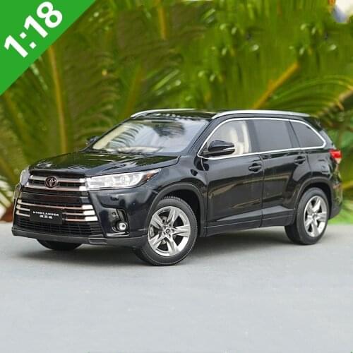 Exquisite gift 1:18 Toyota 2018 new Highlander alloy model,simulation die-cast metal collection decoration model,free shipping