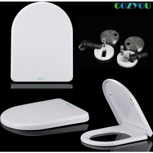 UF Ceramic texture Toilet seat U shape Urea formaldehyde material Slow closed Double button removal COZYOU GBF17255SU