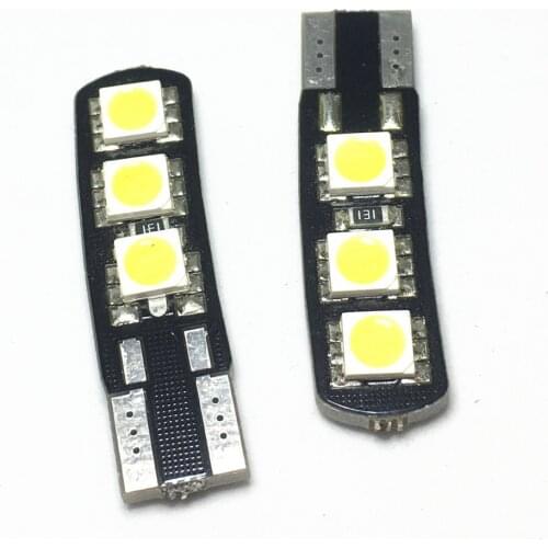 2pcs Bright Double No Error Knife edge T10 LED 6 SMD 5050 LED 194 168 W5W Canbus Car Interior Bulbs Light Parking Width Lamps