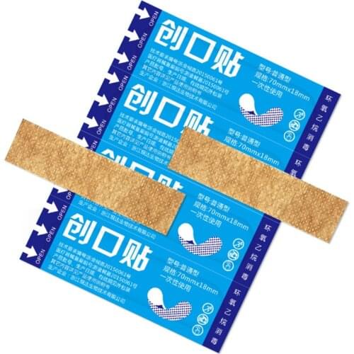 100pcs/pack Skin-friendly Breathable Band Aid Emergency Survival Medical Adhesive Bandage for Sports First Aid Kit Woundplast