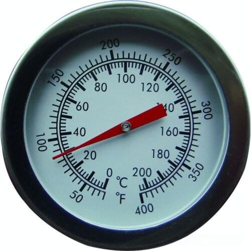 Mechanical Meat Thermometer, Long Stem, Waterproof, No Battery Required, Stainless Steel Deep Fry Thermometer for Turkey, BBQ