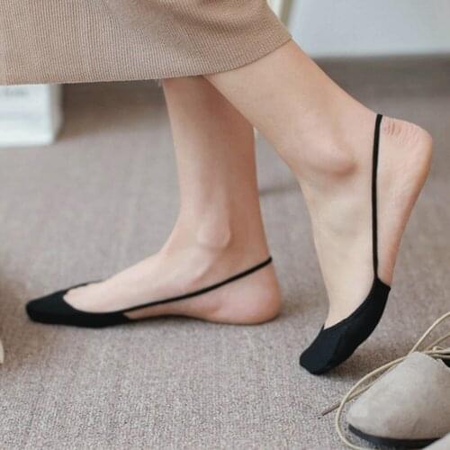 2021 New Soft Cotton Slippers Female Colorful High Heels Socks Fashion Women Breathable Boat Socks Summer Short Invisible Socks
