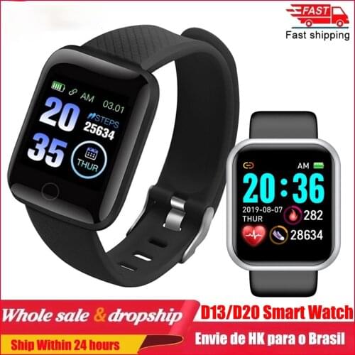 2021 New Smart Watch Men Women Blood Pressure Fitness Tracker Bracelet Smart Clock D20 Waterproof Sport Smartwatch Android IOS