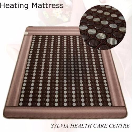 Health care product for 2020 korea heated mattress heat mat with stones jade heating jade mattresswith Free Gift eye cover