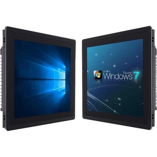 19" Industrial All-in-One Intel Core i5-5250U fully enclosed fanless cooling with capacitive touch tablet PC for Windows 10 pro