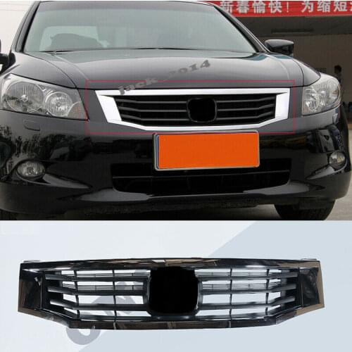 Fit for Honda Accord 8th 2008 2009 2010 Sedan Front bumper Grille Mugen ABS Chrome