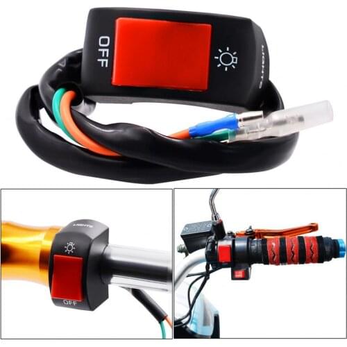 Universal Motorcycle Motorbike Handlebar Headlight Fog Light On/Off Mount Switch 4.5cm x 2.2cm x 3.3cm