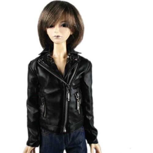 [wamami] 770# Black Leather Jacket Coat SD17 DZ AOD DOD BJD Dollfie