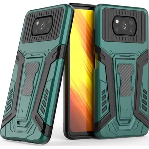 For Xiaomi POCO X3 NFC X3 Pro Case Hard With Stand Hybrid Armor shockproof protective Back Cover Case For Xiaomi POCO F3 M3