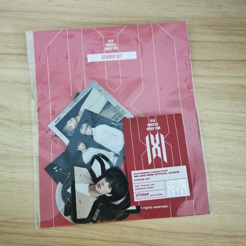 10 set/lot MONSTA X WE ARE HERE Sticker WONHO SHOWNU KIHYUN JOOHONEY MINHYUK IM HYUNGWON Tags Sticky Note Stickers Fans Gift