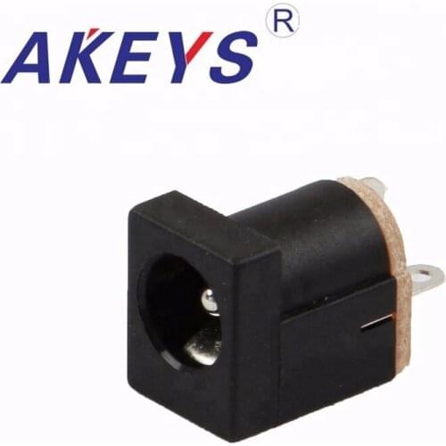 15PCS DC-012 5.5-2.1MM 3 pins DC power jack 180 degrees DC female jack