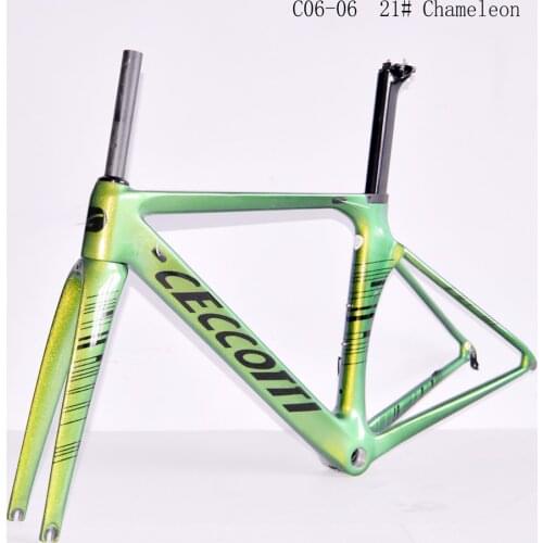Carbon road bike frame CECCOTTI chameleon carbon bicycle frame T800 AERO design bicycle BB30/BSA Chinese racing bike frame