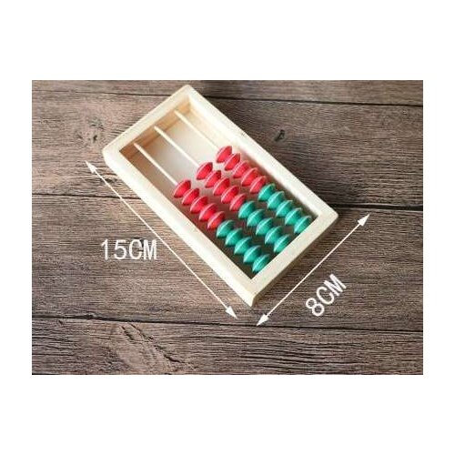 Abacus kindergarten dedicated 2-3 rows 10 beads small abacus mathematics learning enlightenment early education teaching aids