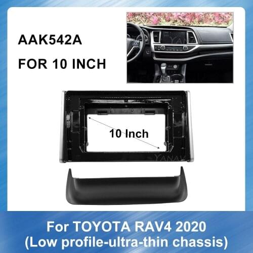 Car Radio Panel For-Toyota RAV4 2020 low profile-ultra-thin chassis Car Stereo Receiver Panel Mounting Dash Installation Frame