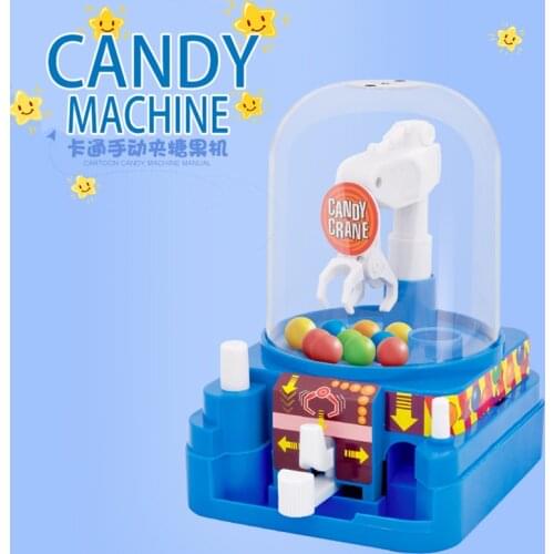 Childrens Mini-Manual Candy Clip Machine Grab Ball Interactive Game Educational Toy Kid Desktop Toys