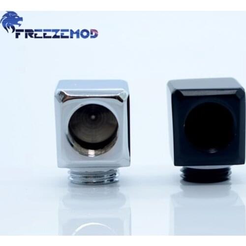 FREEZEMOD computer pc water cooler fitting adapter 90 degree right angle elbow inside and outside tooth. BNYWT-D90