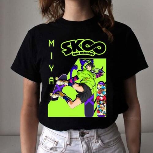 Japanese Anime Shirt Female Sk8 The Infinity T-shirts Snow Shadow Reki Joe Cherry Adam Miya Print Casual Women Tee Shirt
