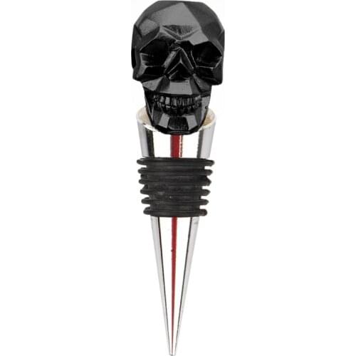 Halloween Skull Champagne Red Wine Bottle Stopper Upside Down Sealer Plug Tool 37MF