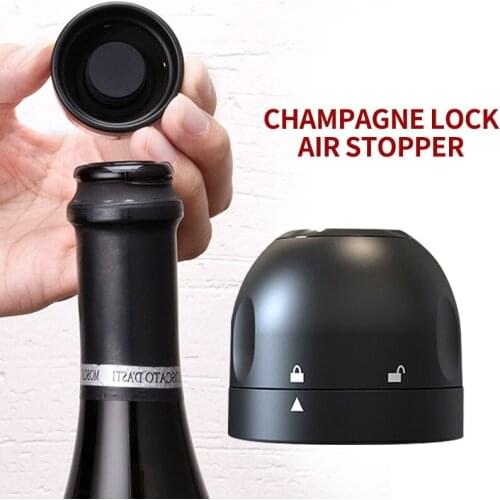 Creative Sparkling Wine Stopper Leak-proof Wine Champagne Bottle Stopper Sealer Caps Vacuum Silica Gel Red Wine Sealed Corks