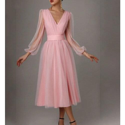 LIBIELIY Pink Summer Dresses