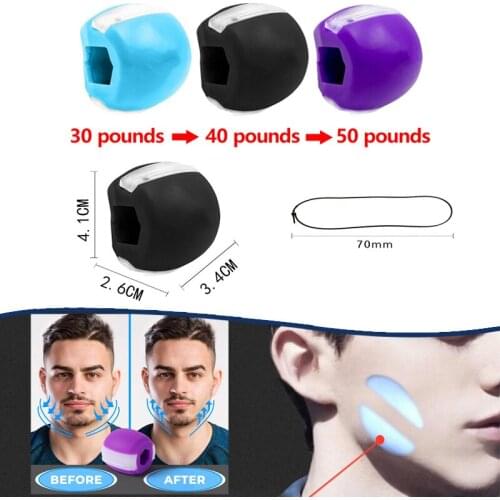 Fitness Face Masseter Men Facial Pop N Go Mouth Jawline Jaw Muscle Exerciser Chew Ball Chew Bite Breaker Training Body Skin Care