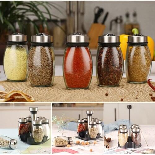 Spinnings Countertop Herb And Spice Rack Seasoning Jar Storage Rack For Cabinet Countertops Kitchen Storage Rack Storage Box XHZ