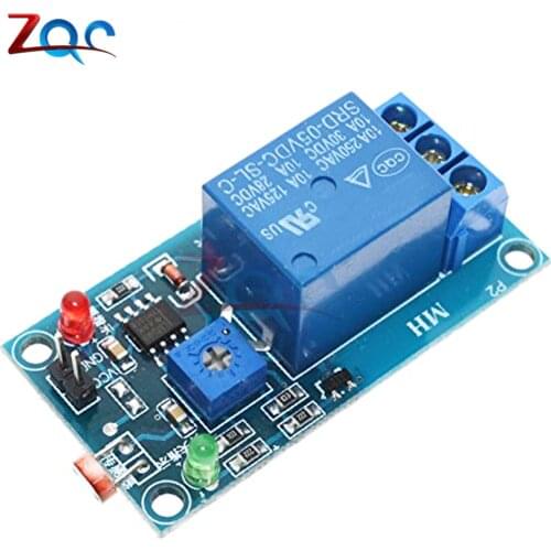 DC 5V 12V Light Photoswitch Sensor Switch LDR Photoresistor Relay Module Light Detection Photosensitive Sensor Board