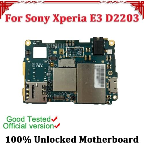 TDHHX Full Working Original Unlocked For Sony Xperia E3 D2203 Motherboard Mainboard Logic Board Circuit Board,Free Shipping