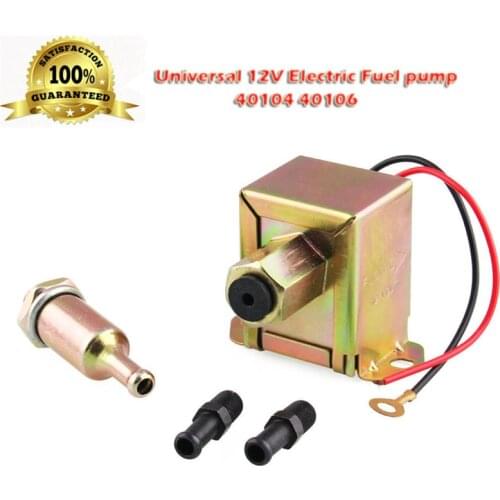 CARPRIE Fuel Pump Universal 12V Electric Fuel pump IN-LINE Fuel filter 40104 40106 Petrol & Diesel 0.03 MPA m31