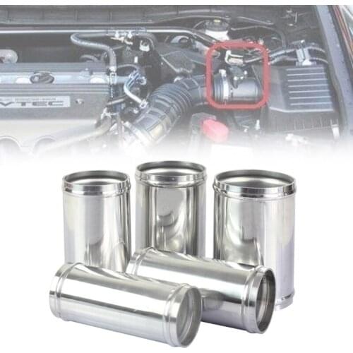 Air Intake Pipe Universal Outside Diameter 51/57/63/70/76mm Polished Aluminum Pipe 500MM 0/45/90/180 Degree Intercooler