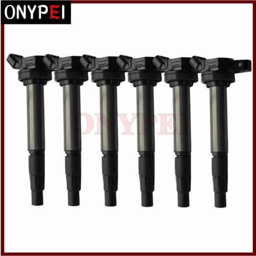 Y 6pcs Ignition Coil 90919-02258 UF-596 For Toyota Corolla Matrix Prius Scion xD 1.8L 9091902258 90919 02258