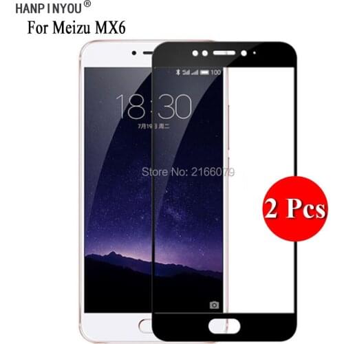 2 Pcs/Lot For Meizu MX6 5.5" Full Cover Screen Protector Tempered Glass Protective Film + Clean Tools